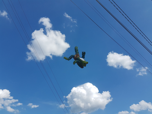 Falling walk